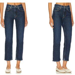 AGOLDE Kye Mid Rise Straight Crop Jeans in Song Size 25